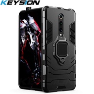 Keysion กันกระแทกเกราะกรณีสำหรับ R edmi K20 K20 Pro หมายเหตุ 7 7A 6 8 Pro ยืน H older รถแหวนปกโทรศัพ