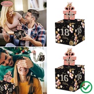 XUESHAN Birthday Money Box, Paper Birthday  Cash Pull Gift Boxs,  16th 18th 21st Happy Birthday Crea