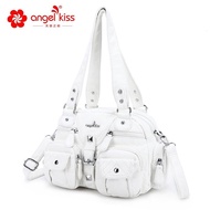 Angel Kiss Shoulder Bag Commuter All-Match Underarm Bag Travel Handbag High-End Retro Messenger Bag 