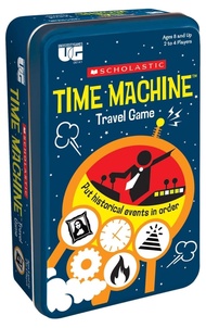 Scholastic Time Machine Travel Card Game in Tin Educational Historical Events for Ages 8 and up