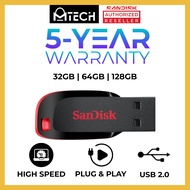 Mtech SanDisk Cruzer Blade USB2.0 Flash Drive SDCZ50 16GB | 32GB | 64GB Pen Drive Thumb Drive