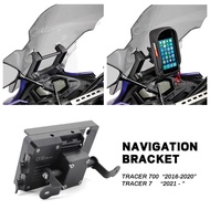 Motorcycle For YAMAHA Tracer 700 Tracer 7 GT 2016 - 2022 Windshield Stand Holder Phone Mobile Phone 