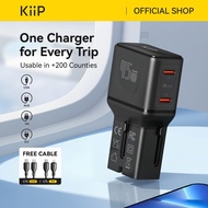 Kiip C35T Universal Travel Adapter Charger Mini Fast Charging 45w GaN Portable Travel
