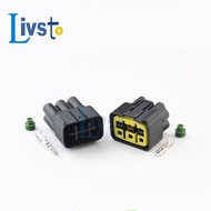 1 pcs 6 Pin Cable Harness PCB Socket Waterproof Motorcycle rectifier charger Connector FSW-C-6F-B DJ
