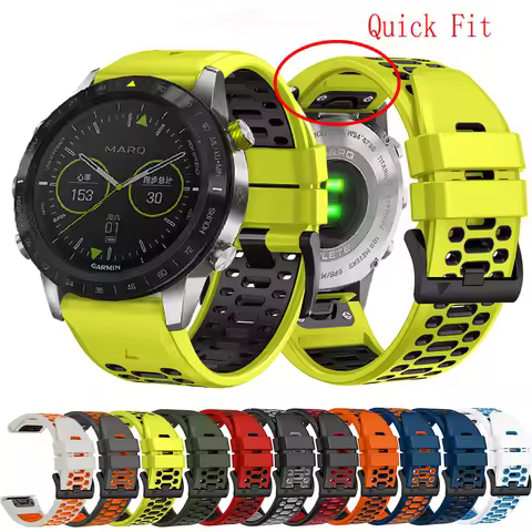 For Garmin Instinct 2X Solar QuickFit Silicone Watch Strap Watchband 26mm 22mm For Garmin Fenix 6X 6