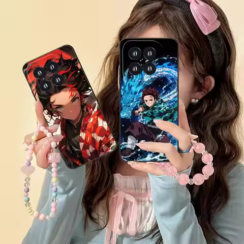 Demon Slayer Tanjiro Phone Case for Xiaomi 15 14 13 12 Mi 11 T Ultra Lite Pro S X 5G Colour Printing