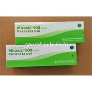 Mirasic Paracetamol 500 mg Box 100 Tablet