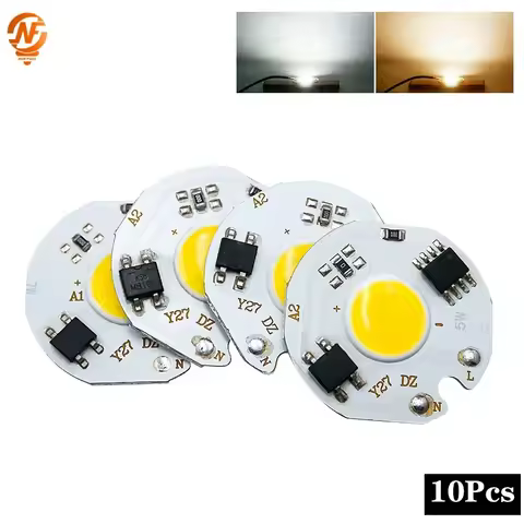 10Pcs/lot LED Chip 3W 5W 7W 10W 220V COB Chip No Need Driver Led Lamp Beads DIY Flood Light Spotligh
