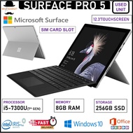 Microsoft Surface Pro 5  Sim Card Slot Core i5-7th Gen/12.3" Touch /Original Keyboard  Win 10 (LTE)