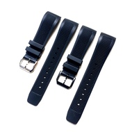 Mr. Strap Soft Silicone Rubber Arc Watch Strap 22MM Suitable for IWC Portugal IW390211 Iw390209Beautiful Fashion Matching