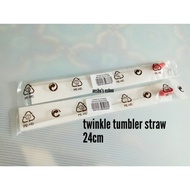 Twinkle tumbler straw brush tupperware