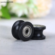 junmeng888 1Pcs U Groove Pulley Guide Pulley Rolling Bearing U Groove Roller Wheel 5*25*16.5mm For D