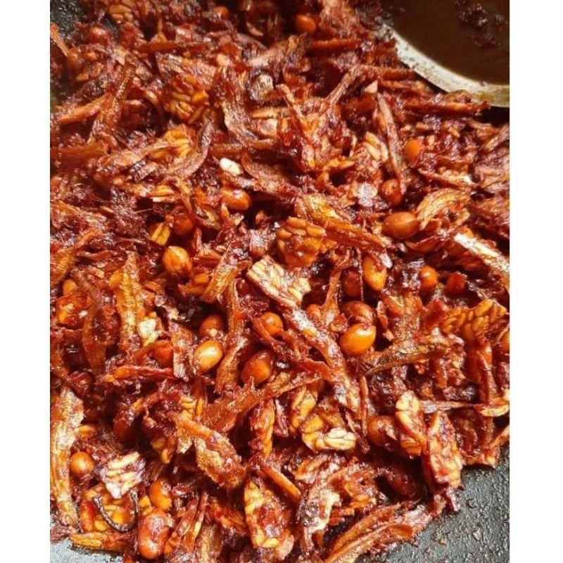 Sambal kering Garing Ikan Bilis Tempe kacang / Mix / Sambal Garing Ikan Bilis Kacang/Sambal Garing M