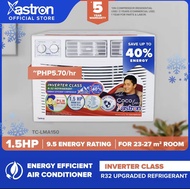 Astron Inverter Class 1.5HP Aircon (window-type air conditioner | MA150 | built-in air filter | anti-rust body | 9.5 energy rating I white)