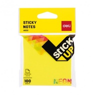 Deli Sticky Note Paper Size 76X76cm Inches 3x3 Neon Color Daily notes (A023 02) 1PCS
