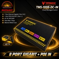 Tarmoc TMS-1008-DC-IN | Smart Switch Cloud Managed 8x Gigabit + POE IN AF/AT Metal Case Iron Casing