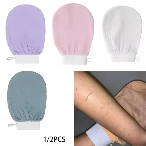 1/2 Pcs Moroccan Shower Exfoliating Glove Hammam Bath Body Cleaning Scrub Massage Mitt Kessa Peeling