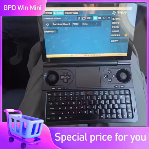 New GPD WIN MINI 2025 Gaming Handheld - 8840U Processor 7" 120Hz High Refresh Rate Screen for Gamers