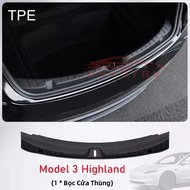 Tấm Chắn Gầm Cốp Xe Tesla Model 3 Highland 2024-2025 Chất Liệu TPE Bảo Vệ Chống Trầy Xước Phụ Kiện Ô