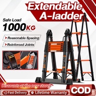 Telescopic Multi-functional Portable Engineering Lift Ladder Tangga Lipat Heavy Duty Ladder A-frame 