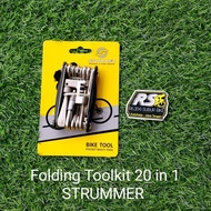 STRUMMER 20 IN 1 FOLDING TOOL FT-61A L-WRENCH SET BICYCLE TOOLKIT