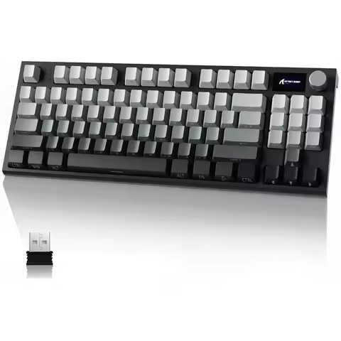 ATTACK SHARK K86 RGB 75% Wireless Gasket Mechanical Keyboard,3-Mode Bluetooth5.0/2.4G/USB-C Hot Swap