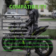 Penyesuai Obd2 Sesuai untuk Motosikal Kawasaki 4 Pin hingga 16 Pin Kabel Diagnostik OBD, untuk Penga