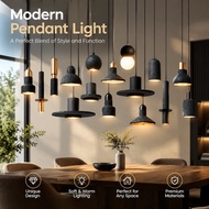 10 Styles Black travertine stone Japanese-style wabi-sabi hanging lights bedroom dinning room pendan