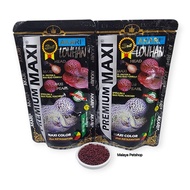 Akari Louhan Premium Maxi 1mm 100gram (Akari Maxcolor plus Astaxanthin, Hi Protein & Spirulina)