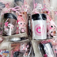 PostPet Cafe MOMO Coffee Cup Post Pet MOMO熊 塑膠 咖啡杯