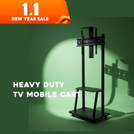 HEAVY DUTY TV stand with wheels table tv mobile cart commercial home 32 inch 100 inch TV bracket