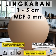 [MDF 3 mm] Circle 1 / 2 / 3 / 4 / 5 cm - MDF 3 mm Wooden Board/ - Laser Cutting