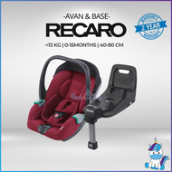 【PREMIUM RETAILER】 Recaro Avan Car Seat (Max. 15 months)/ I-Size Base 2 Years Warranty | HUSHABUY