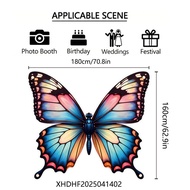 TEMU 1pc, Bright -themed Party Banner, Measuring 180cm X 160cm/ 62.9 In, Suitable For Festival Celeb