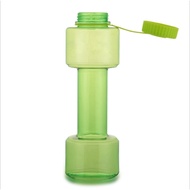 Creative Large-Capacity Sports Bottle Unique Plastic Water Cup Dumbbell Fitness Cup Portable Dumbbel