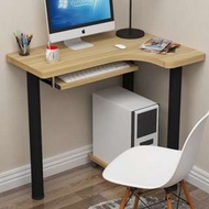 迷你L型電腦枱($498)80*60cm轉角枱電腦枱牆角寫字枱書桌家用迷你簡約(T1058)