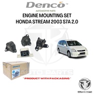 DENCO ENGINE MOUNTING SET HONDA STREAM 2003 S7A 2.0