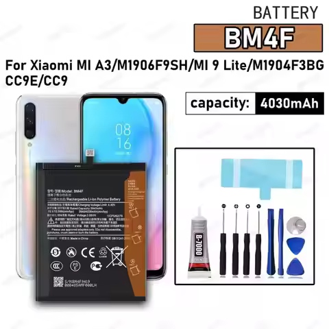 New High Quality BM4F Battery For XIAOMI MI A3/M1906F9SH/MI 9 Lite Phone Replacement Bateria BATTERY