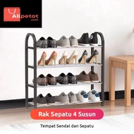4-tier and 5-tier shoe rack| 4 & 5 Tier Plastic sandal Rack