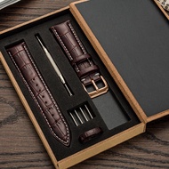 Genuine Leather Watch Band Men's Suitable for Casio Omega Medo Tiansuo Longines DW Leather Watch Strap Female 16mm18