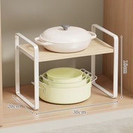 櫥櫃 鍋具收納架 鍋架 廚房置物架 家用多功能下水槽下收納多層架子(平行進口）（快遞送貨上門）