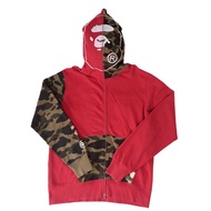 Jaket Bape 2nd Ape Hoodie Red Men's Original Preloved