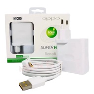 Charger Oppo 65W SUPER VOOC Micro USB &amp; Type C Fast Charging Original reno 5 pro 6 pro 7 pro