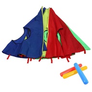2X Rainbow Parachute Parachute 6 Feet, Play Parachute Outdoor Game (W Mouse) Activity Toy with 6X Ai