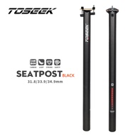 ♘TOSEEK Carbon Seatpost 31.8/33.9/34.9mm Matte Black Folding Bike seat post Length 600mm tube bicycle parts