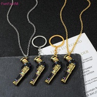 [FunFactM] Arcane Jinx  Metal Keychain League Of Legends Model Keyring Collectible Metal Keychain [N