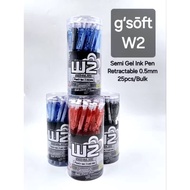 GSOFT' W2 PEN MATA BULAT  Ball Point Pen 25Pcs