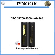 Enook 3.7V Rechargeable Battery 21700 5000mAh 40A