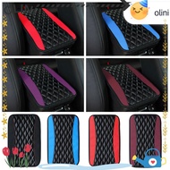 OLINI Car Armrest Pad Leather Universal Padding Protective Console Box Mat