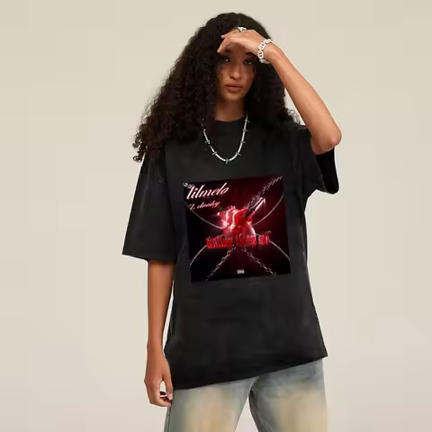 Aelfric Eden Anime Tee Zoids Mecha Print Japanese Street Style Men Casual Top Hellstar Graphic Tee M